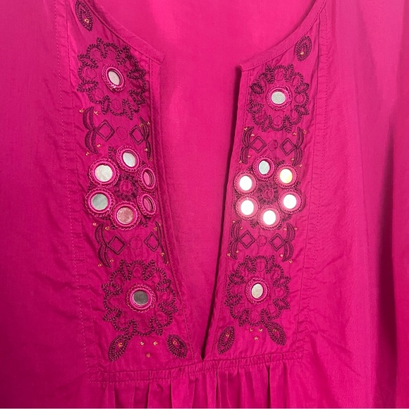 New York and Company Pink Tunic Cover Up - Picture 3 of 8